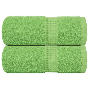 Asciugamani per Sapone 2 pz Verde Mela 30x30 cm 360 g/m² Cotone 137016