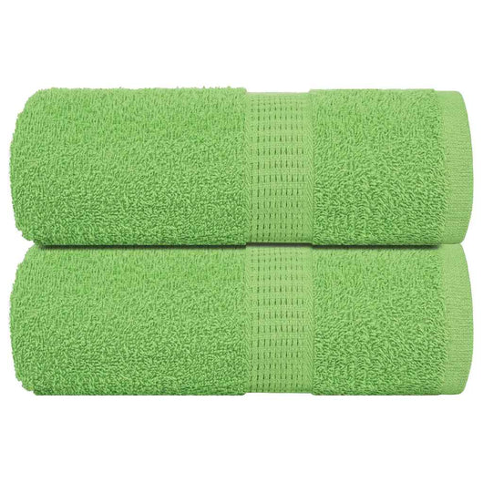 Asciugamani per Sapone 2 pz Verde Mela 30x30 cm 360 g/m² Cotone 137016