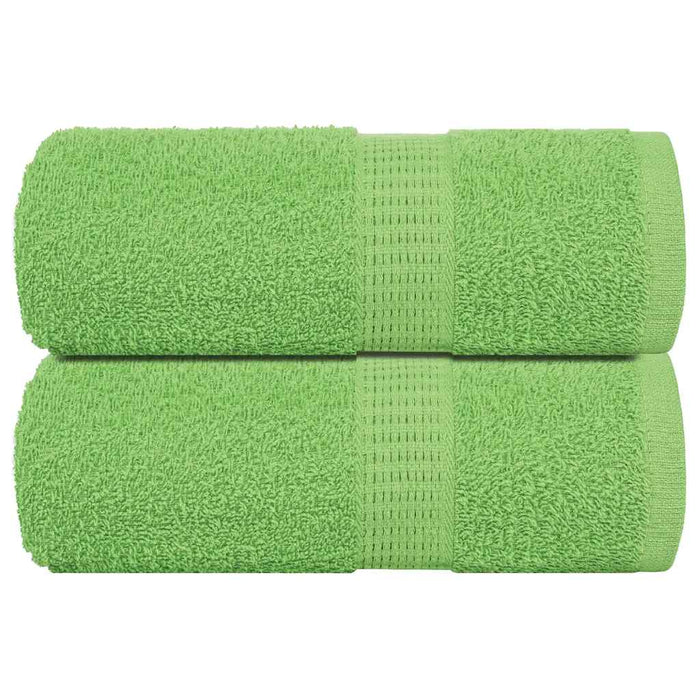 Asciugamani per Sapone 2 pz Verde Mela 30x30 cm 360 g/m² Cotone 137016