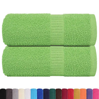 Asciugamani per Sapone 2 pz Verde Mela 30x30 cm 360 g/m² Cotone 137016