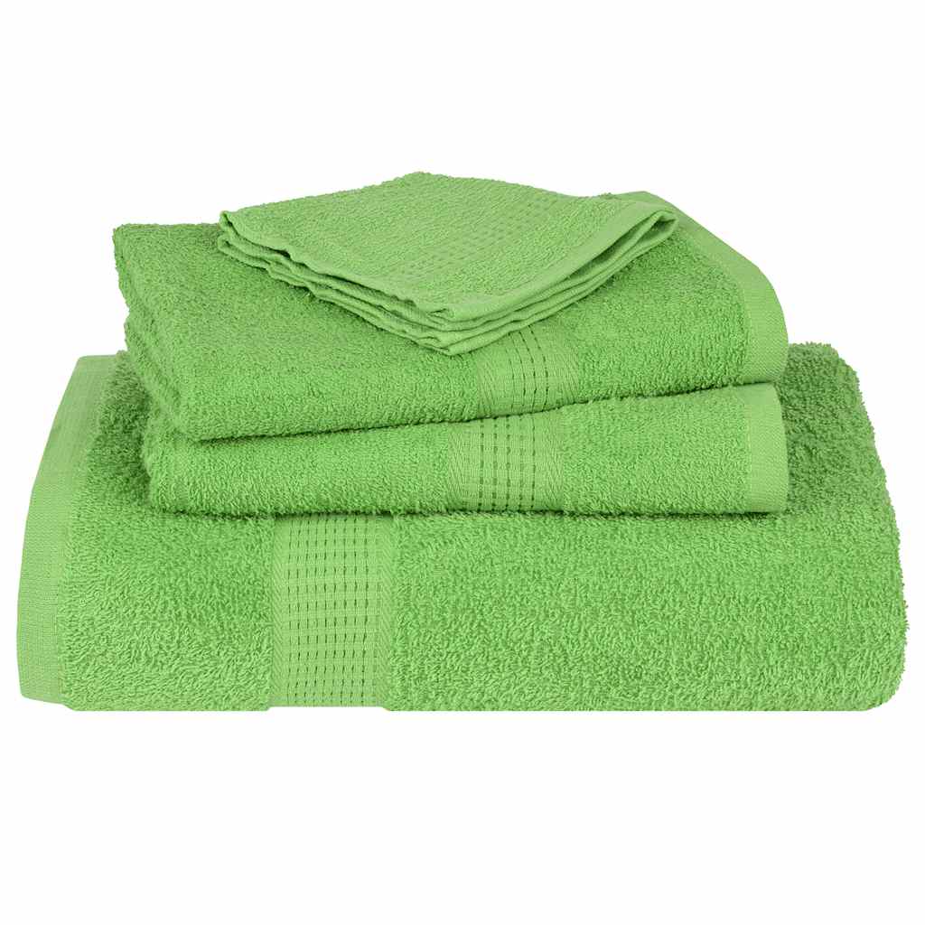 Asciugamani per Sapone 10 pz Verde Mela 30x30cm 360 g/m² Cotone 137018