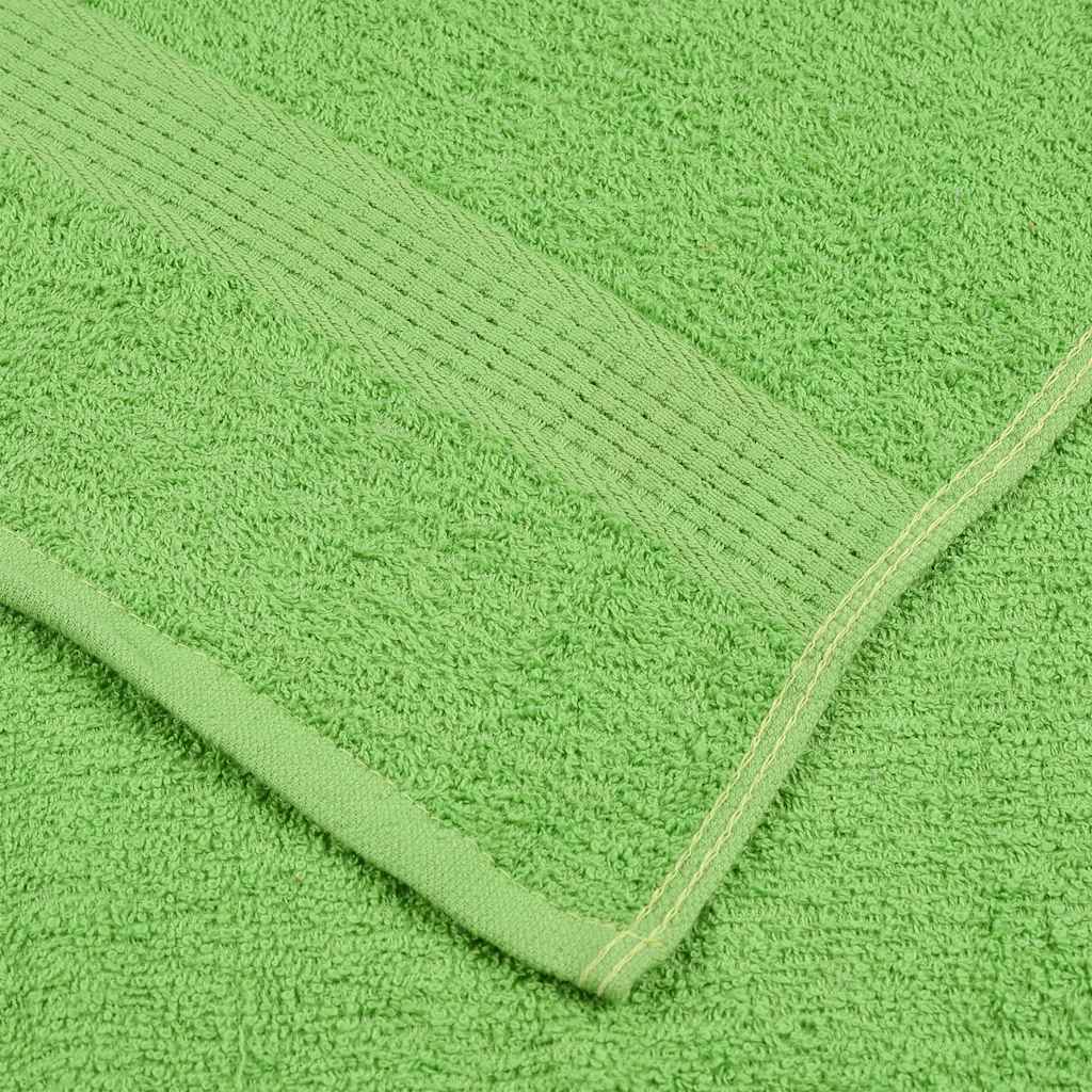 Asciugamani per Sapone 10 pz Verde Mela 30x30cm 360 g/m² Cotone 137018