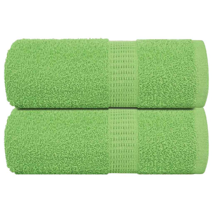 Asciugamani Ospiti 2 pz Verde Mela 30x50 cm 360 g/m² Cotone 137019