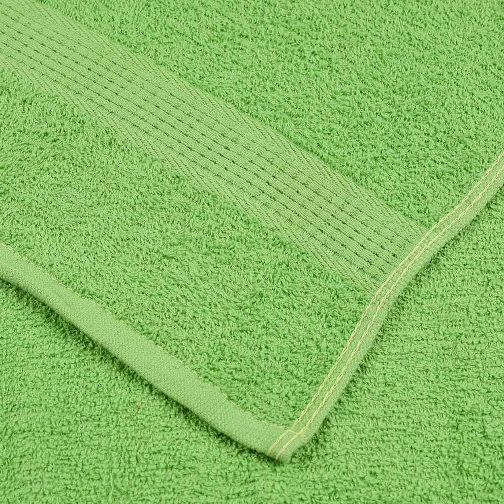 Asciugamani Ospiti 10 pz Verde Mela 30x50 cm 360 g/m² Cotone 137021