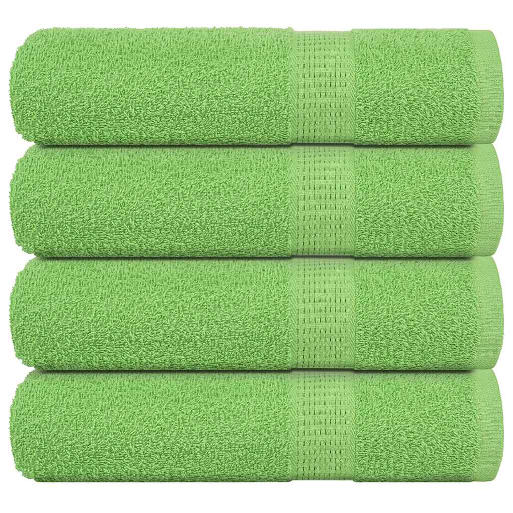 Asciugamani 4 pz Verde Mela 50x100 cm 360 g/m² 100% Cotone 137023