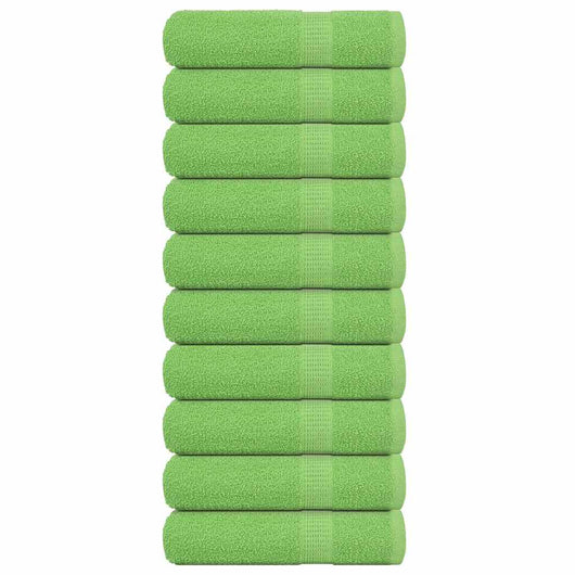 Asciugamani 10 pz Verde Mela 50x100 cm 360 g/m² 100% Cotone 137024