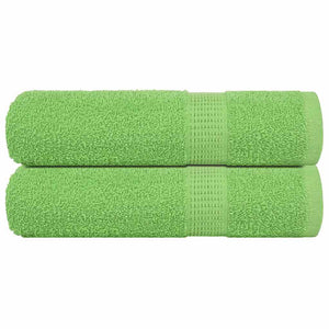 Asciugamani Doccia 2 pz Verde Mela 70x140cm 360g/m² 100% Cotone 137025