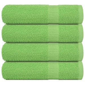 Asciugamani Doccia 4 pz Verde Mela 70x140cm 360g/m² 100% Cotone 137026