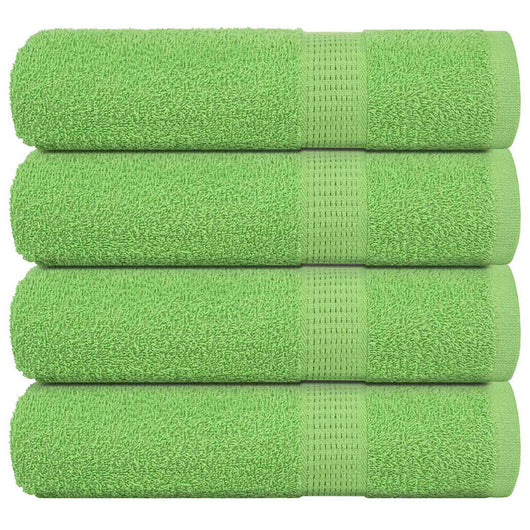 Asciugamani Doccia 4 pz Verde Mela 70x140cm 360g/m² 100% Cotone 137026