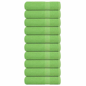 Asciugamani Doccia 10pz Verde Mela 70x140cm 360g/m² 100% Cotone 137027