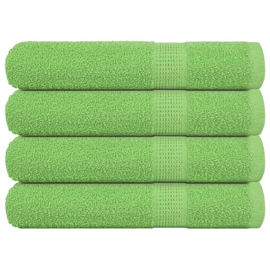 Asciugamani 4 pz Verde Mela 100x200 cm 360 g/m² 100% Cotone 137035