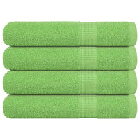 Asciugamani 4 pz Verde Mela 100x200 cm 360 g/m² 100% Cotone 137035