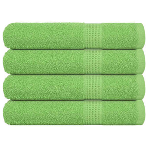 Asciugamani 4 pz Verde Mela 100x200 cm 360 g/m² 100% Cotone 137035