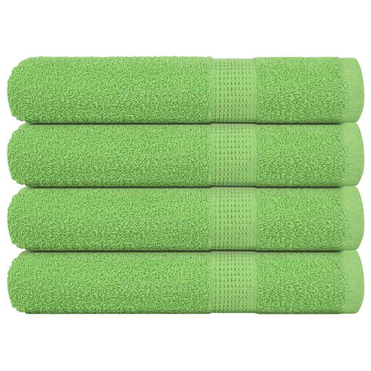 Asciugamani 4 pz Verde Mela 100x200 cm 360 g/m² 100% Cotone 137035