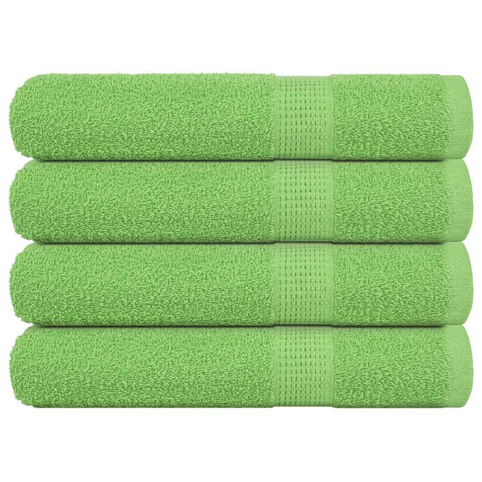 Asciugamani 4 pz Verde Mela 100x200 cm 360 g/m² 100% Cotone 137035