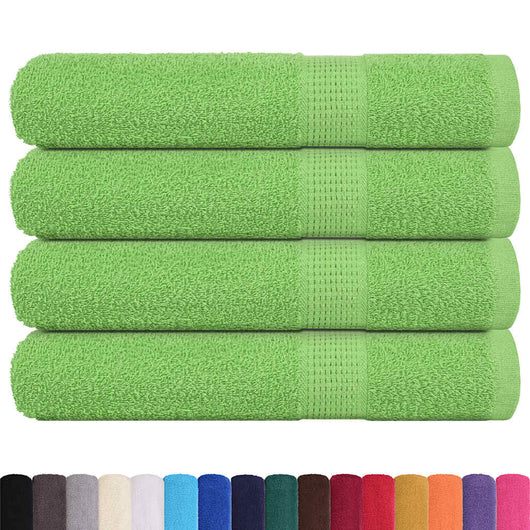 Asciugamani 4 pz Verde Mela 100x200 cm 360 g/m² 100% Cotone 137035