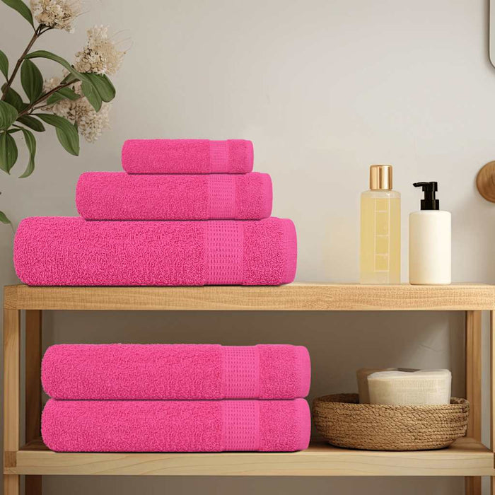 Asciugamani per Sapone 2 pz Rosa 30x30 cm 360 g/m² 100% Cotone 137040