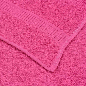 Asciugamani Ospiti 10 pz Rosa 30x50 cm 360 g/m² 100% Cotone 137045