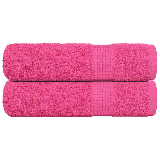 Asciugamani 2 pz Rosa 50x100 cm 360 g/m² 100% Cotone 137046