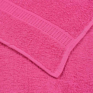 Asciugamani 2 pz Rosa 50x100 cm 360 g/m² 100% Cotone 137046