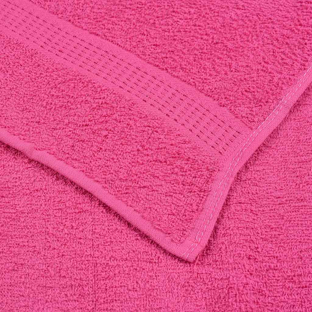 Asciugamani Doccia 2 pz Rosa 70x140 cm 360 g/m² 100% Cotone 137049