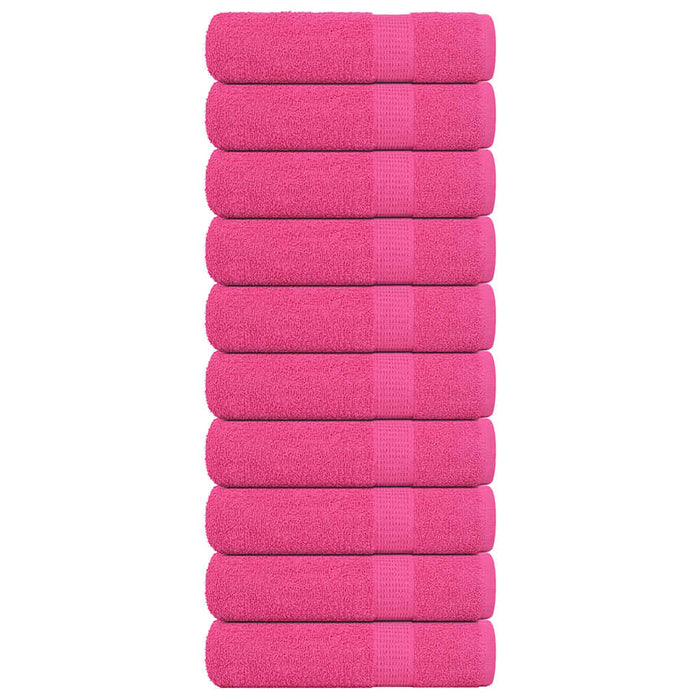 Asciugamani Doccia 10 pz Rosa 70x140 cm 360 g/m² 100% Cotone 137051