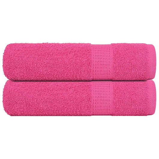 Asciugamani da Bagno 2 pz Rosa 100x150 cm 360 g/m² 100% Cotone 137052