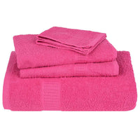 Asciugamani da Bagno 4 pz Rosa 100x150 cm 360 g/m² 100% Cotone 137053