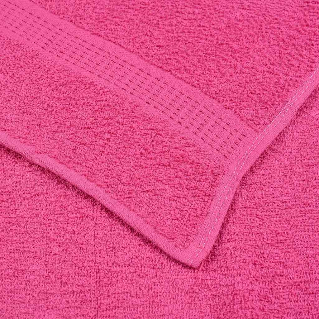 Asciugamani 4 pz Rosa 100x200 cm 360 g/m² 100% Cotone 137059