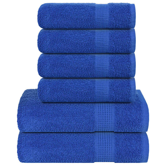 Set Asciugamani 8 pz Blu 360 gsm 100% Cotone 137080