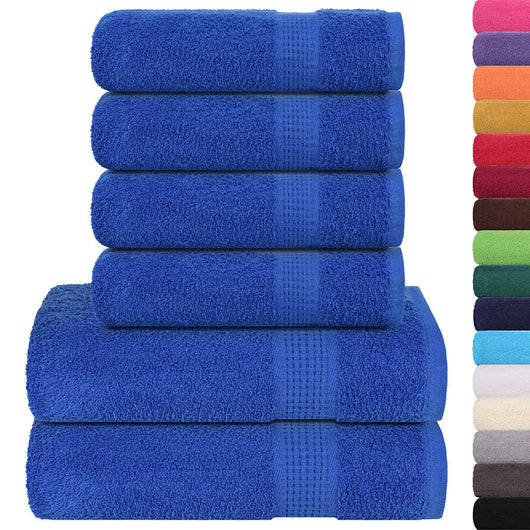 Set Asciugamani 8 pz Blu 360 gsm 100% Cotone 137080