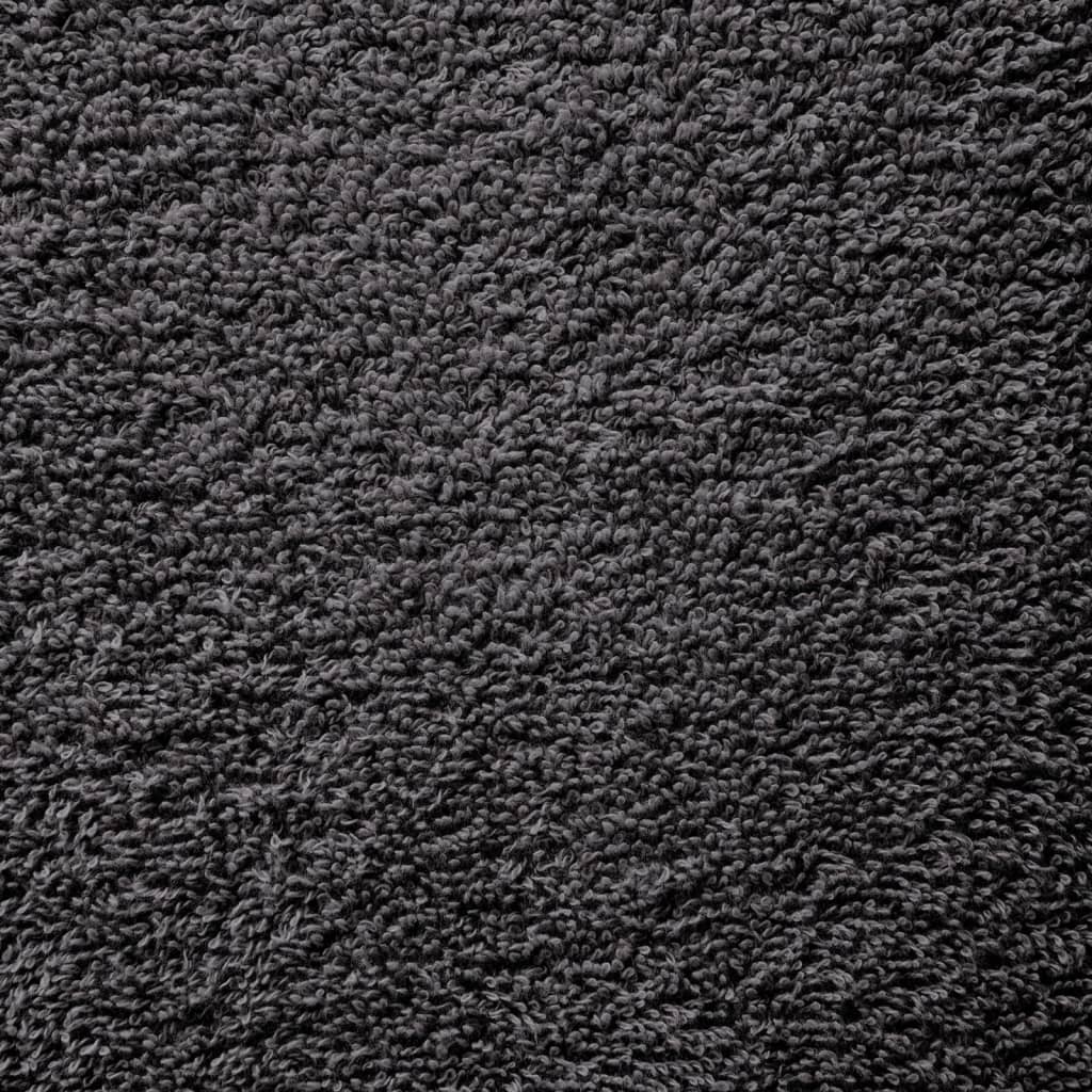 Asciugamani Ospiti 4 pz Antracite 30x50cm 600gsm 100% Cotone 137153