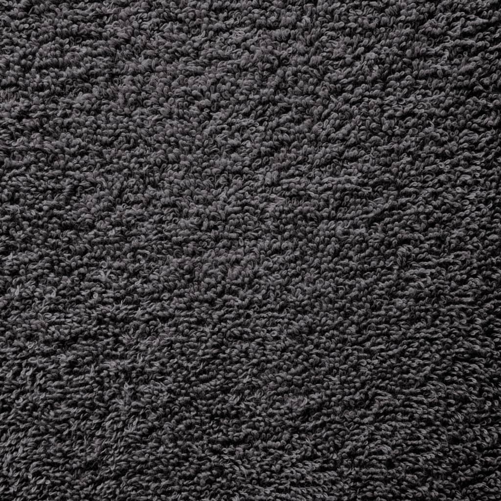 Asciugamani Ospiti 25 pz Antracite 100x200cm 600gsm 100% Cotone 137175