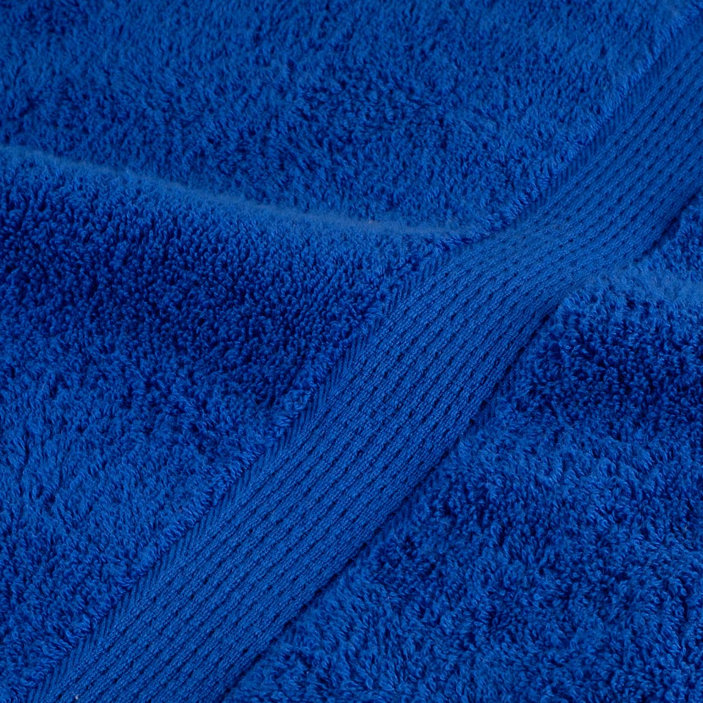 Asciugamani per Sauna 2 pz Blu 50x100 cm 600gsm 100% Cotone 137185