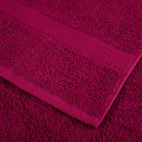 Asciugamani Ospiti 10 pz Bordeaux 30x50 cm 600gsm 100% Cotone 137208