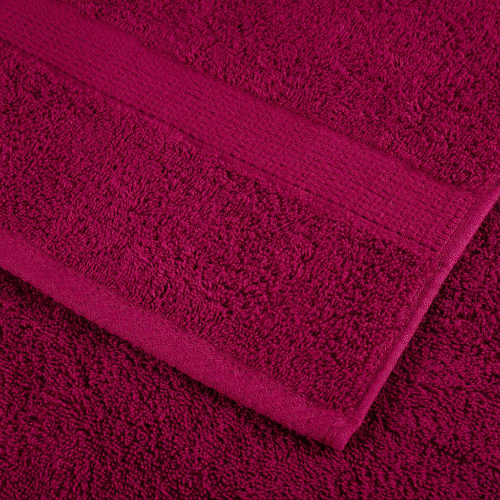 Asciugamani da Doccia 2 pz Bordeaux 70x140cm 600gsm 100% Cotone 137212