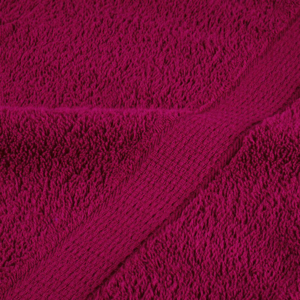 Asciugamani Doccia 10 pz Bordeaux 70x140 cm 600gsm 100% Cotone 137214