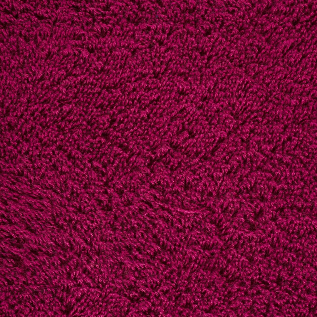 Asciugamani da Bagno 4 pz Bordeaux 100x150cm 600gsm 100% Cotone 137216