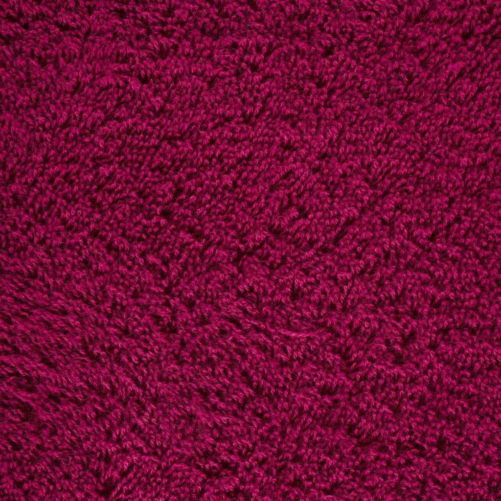 Asciugamani Bagno 10 pz Bordeaux 100x200cm 600gsm 100% Cotone 137223