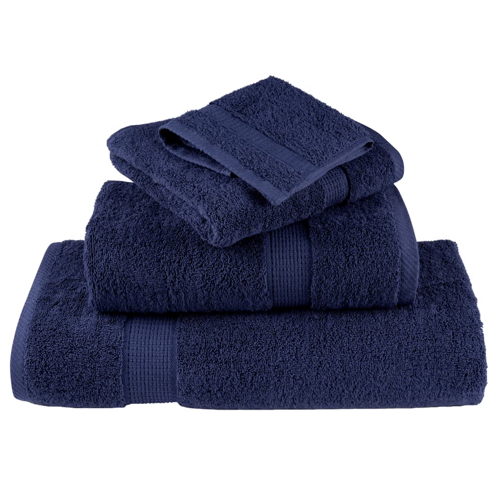 Salviette Premium SOLUND 2 pz Blu Navy 30x30 cm 600gsm 137251