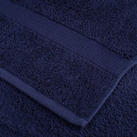 Asciugamani per Sauna 2pz Blu Navy 50x100 cm 600gsm 100% Cotone 137258