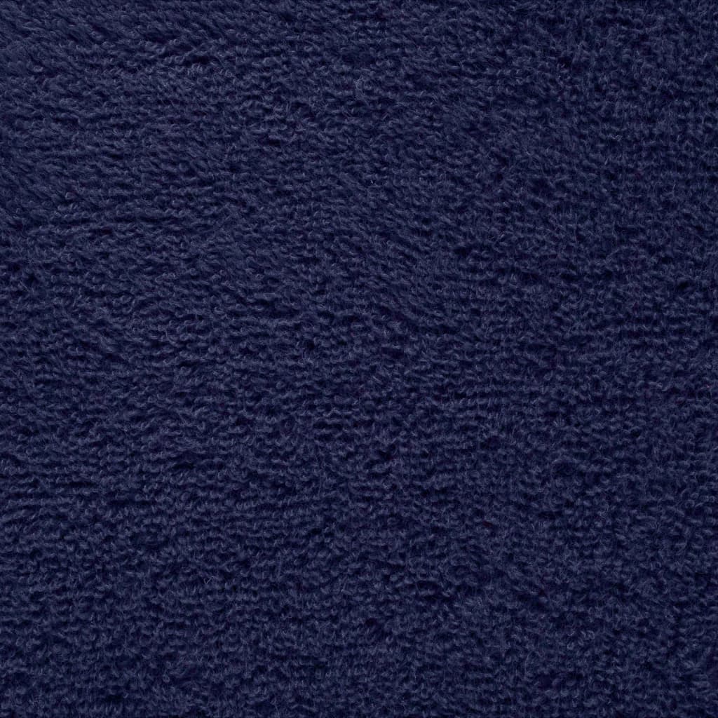 Asciugamani da Bagno 4 pz Blu Navy 100x150cm 600gsm 100% Cotone 137264