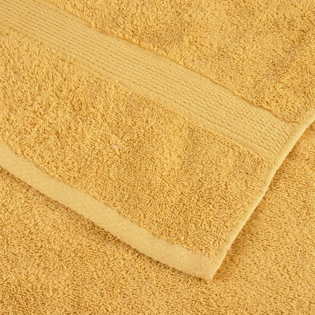 Asciugamani Ospiti 4 pz Oro 30x50 cm 600gsm 100% Cotone 137279