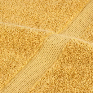 Asciugamani da Doccia 2 pz Oro 70x140 cm 600gsm 100% Cotone 137284