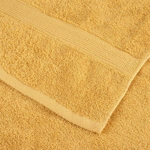 Asciugamani da Doccia 10 pz Oro 70x140 cm 600gsm 100% Cotone 137286