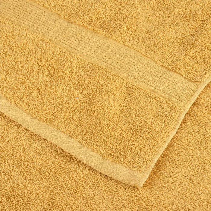 Asciugamani Premium 4 pz Oro 100x200 cm 600gsm 100% Cotone 137294