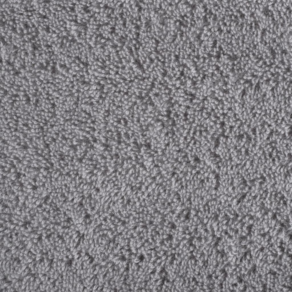 Asciugamani Premium 2 pz Grigi 100x200cm 600gsm 100% Cotone 137317