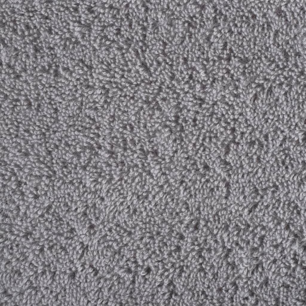 Asciugamani Premium 4 pz Grigi 100x200cm 600gsm 100% Cotone 137318