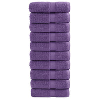 Salviette Premium 10 pz Viola 30x30 cm 600 g/m² 100% Cotone 137349