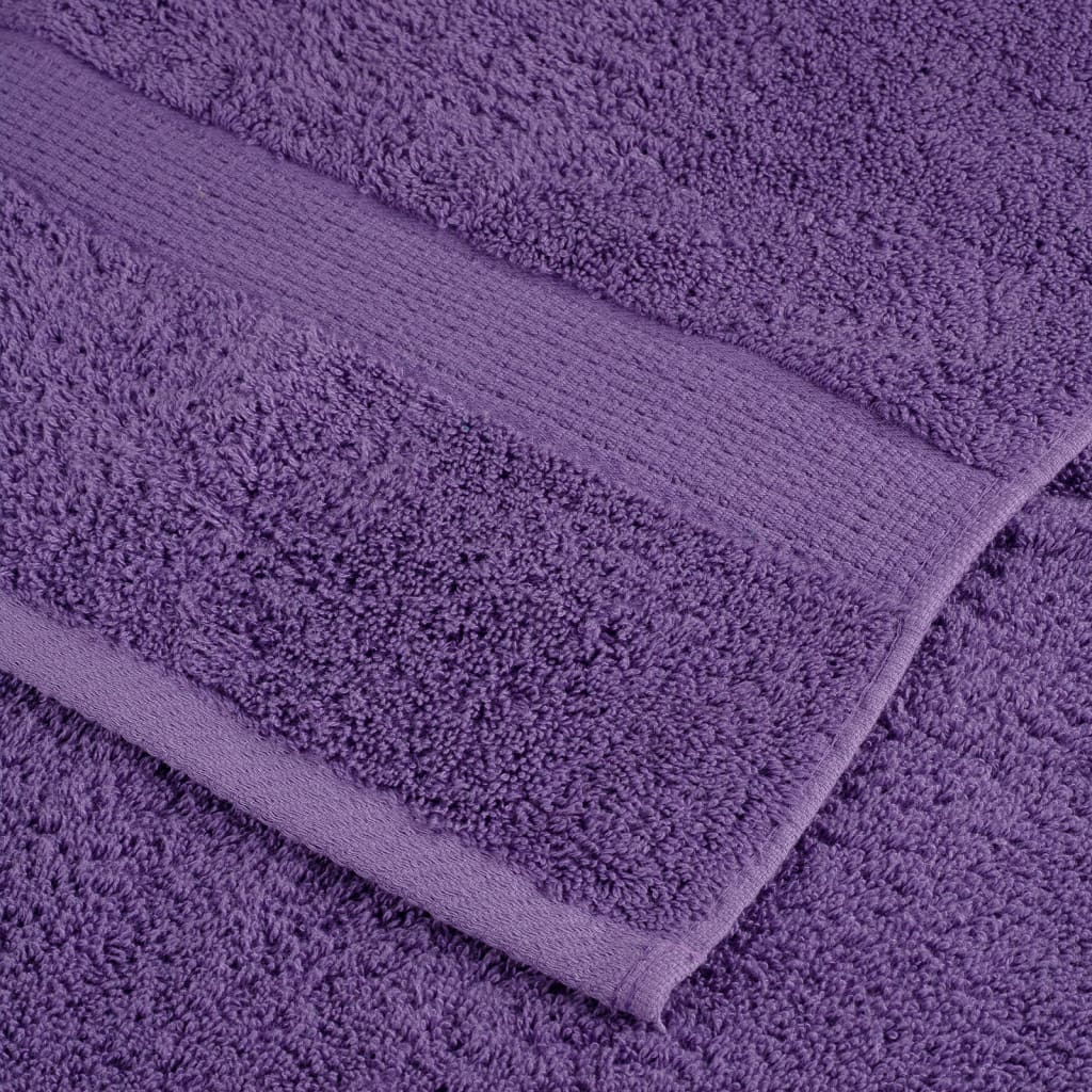 Salviette Premium 10 pz Viola 30x30 cm 600 g/m² 100% Cotone 137349